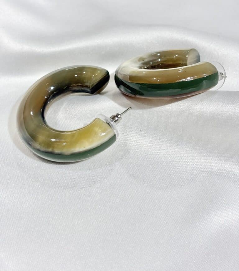 boucles d'oreilles soyang corne sohaia bijoux
