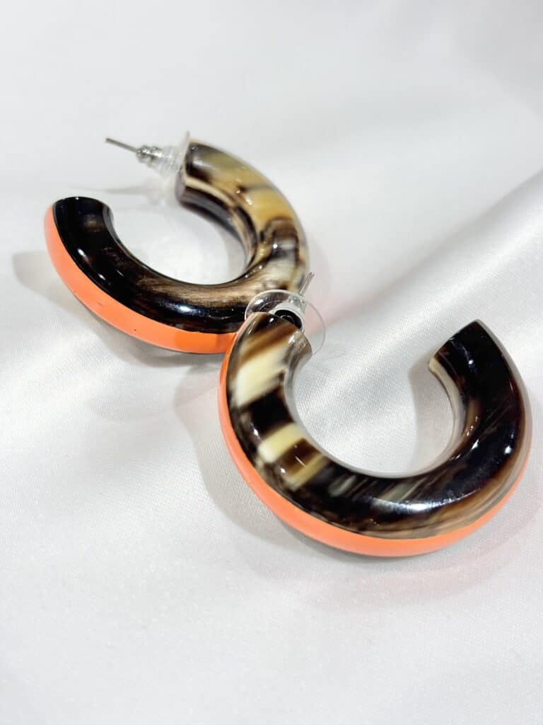 boucles d'oreilles soyang corne sohaia bijoux