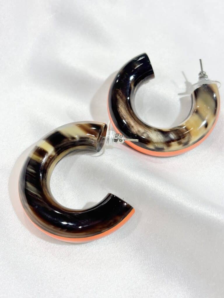 boucles d'oreilles soyang corne sohaia bijoux
