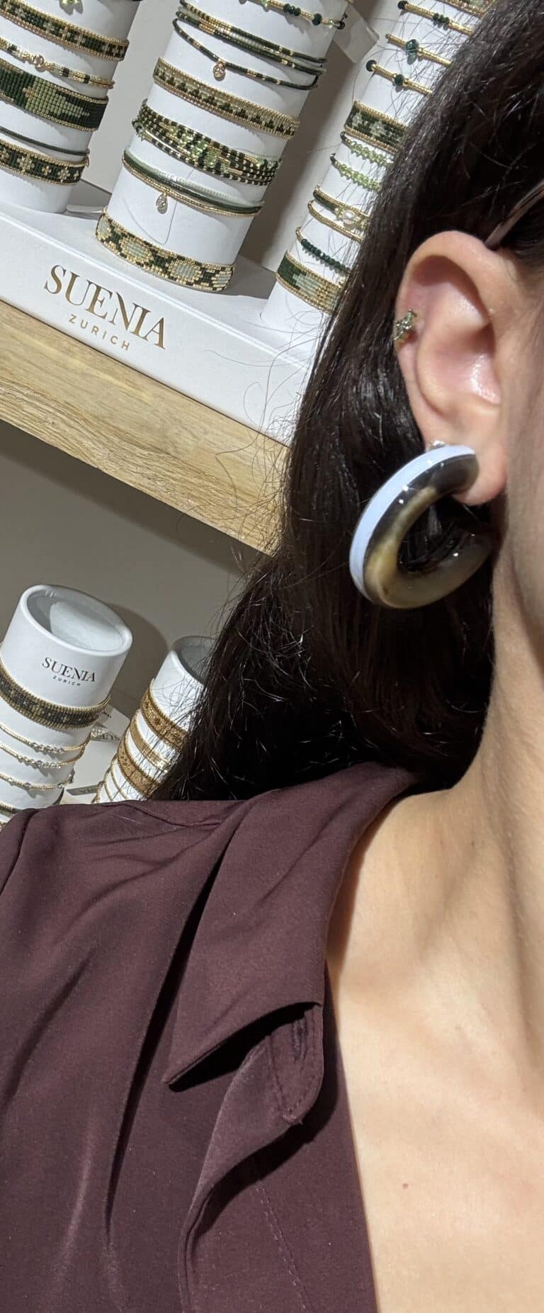 boucles d'oreilles soyang corne sohaia bijoux