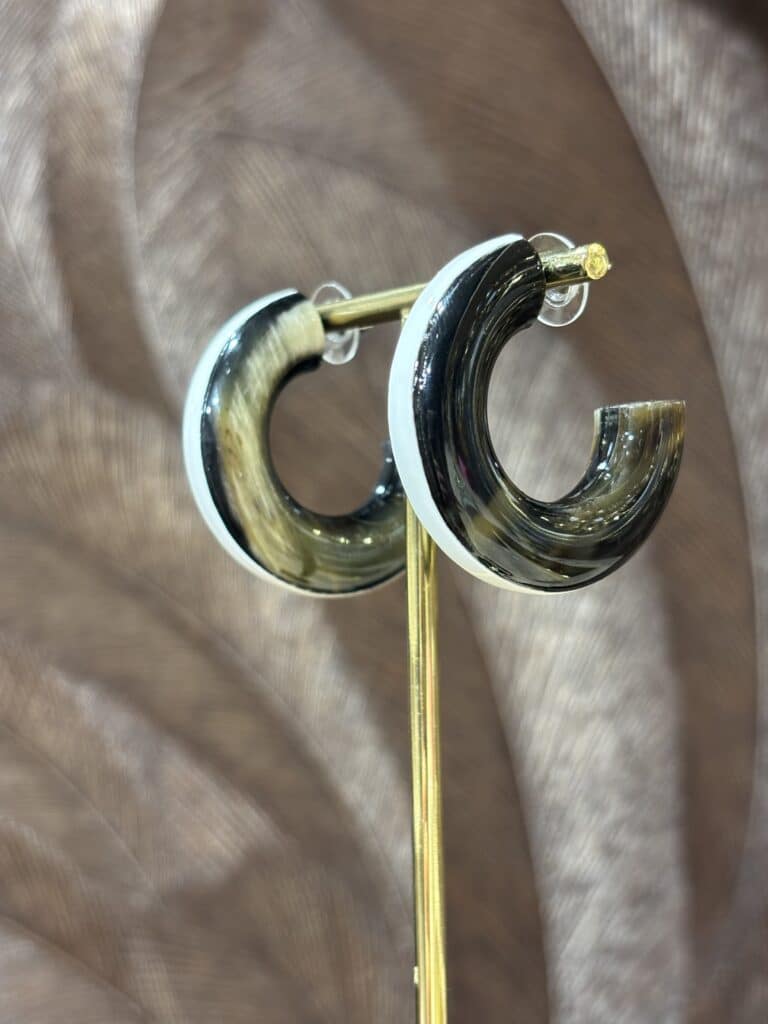 boucles d'oreilles soyang corne sohaia bijoux