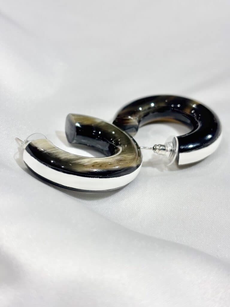 boucles d'oreilles soyang corne sohaia bijoux