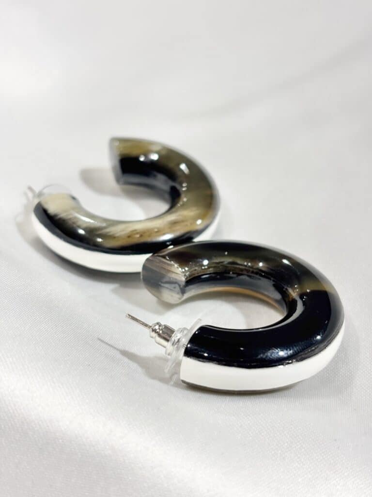 boucles d'oreilles soyang corne sohaia bijoux