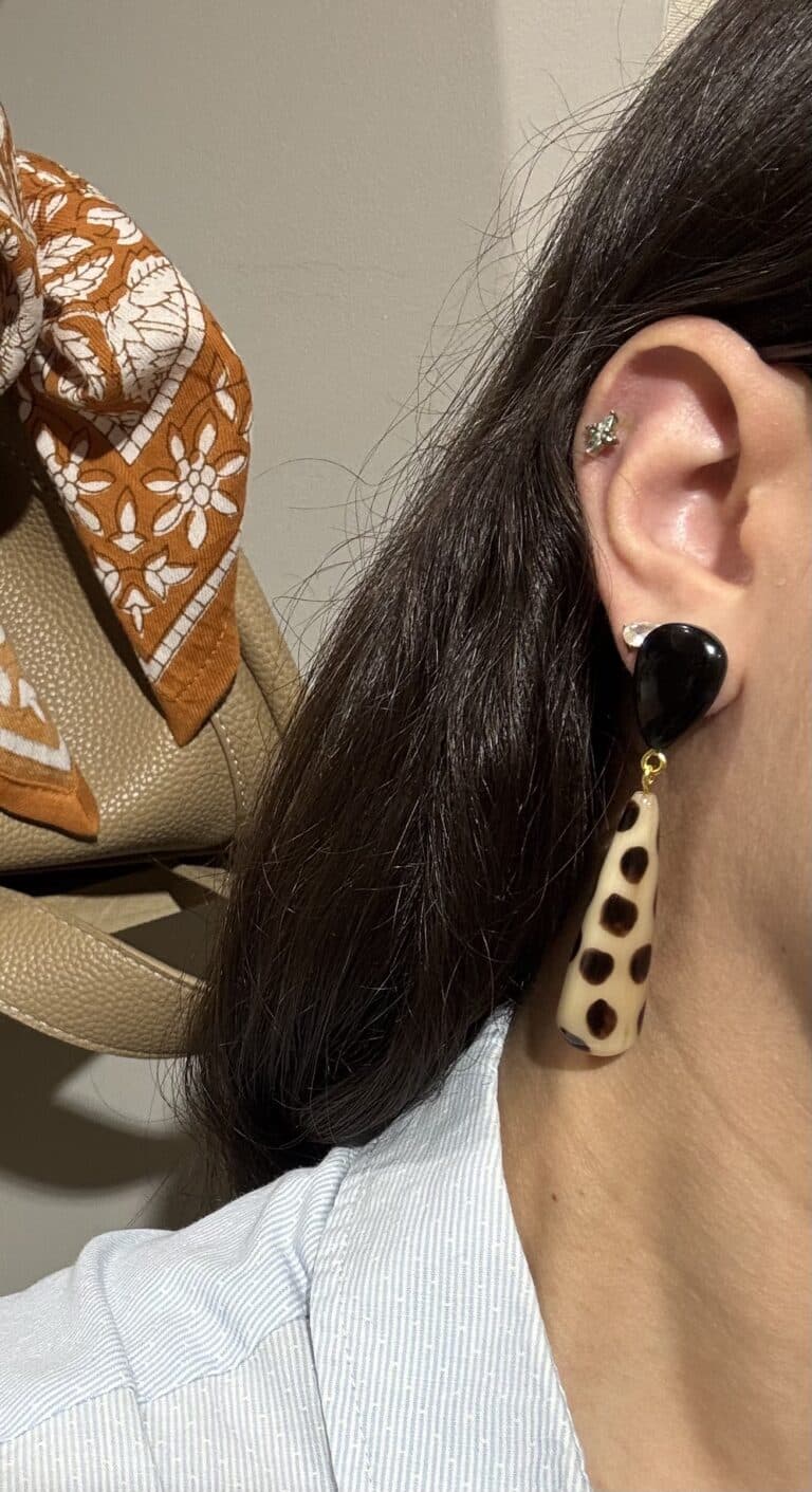 boucles d'oreilles soyang corne sohaia bijoux