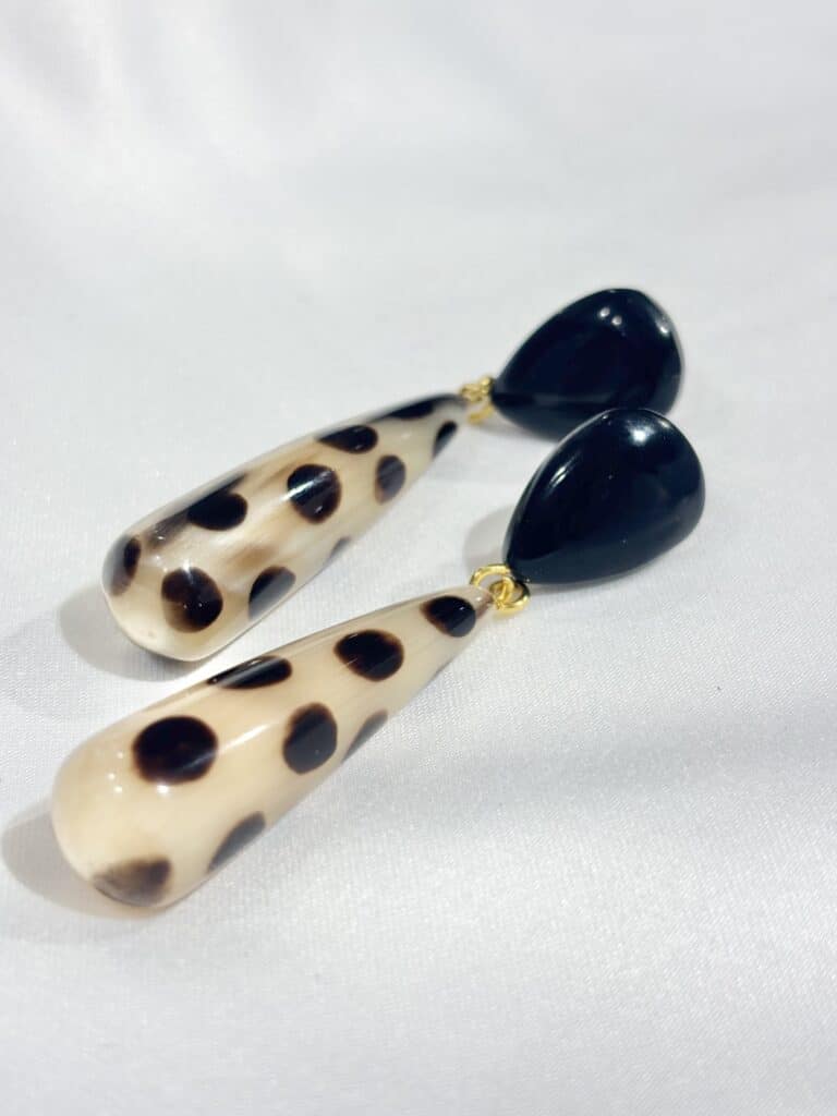 boucles d'oreilles soyang corne sohaia bijoux