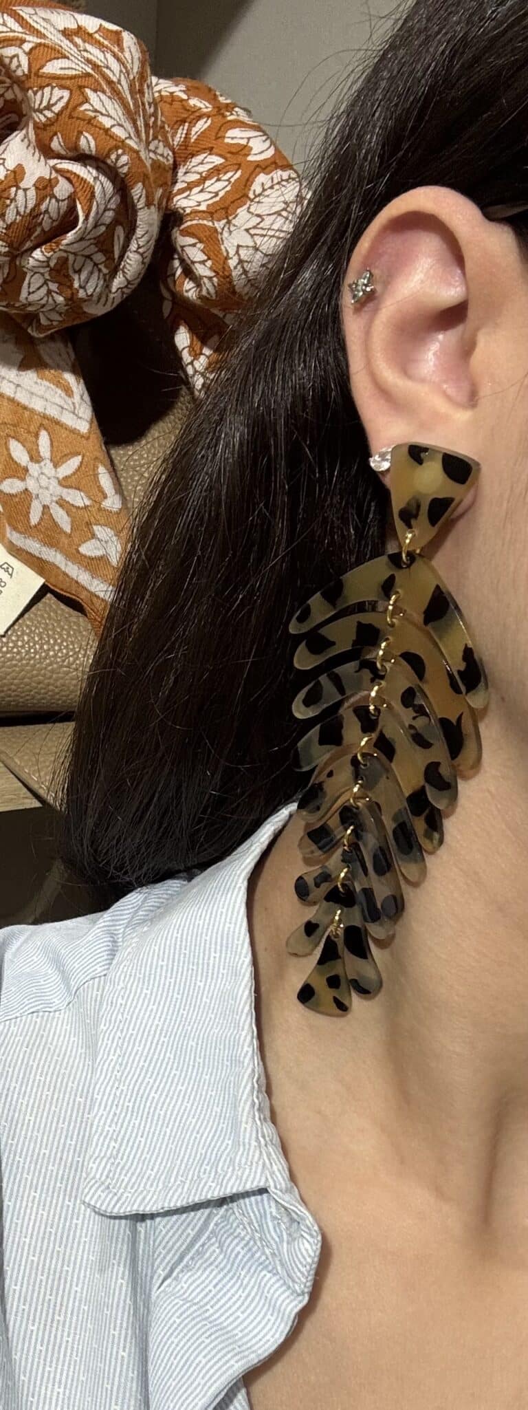 boucles d'oreilles soyang corne sohaia bijoux