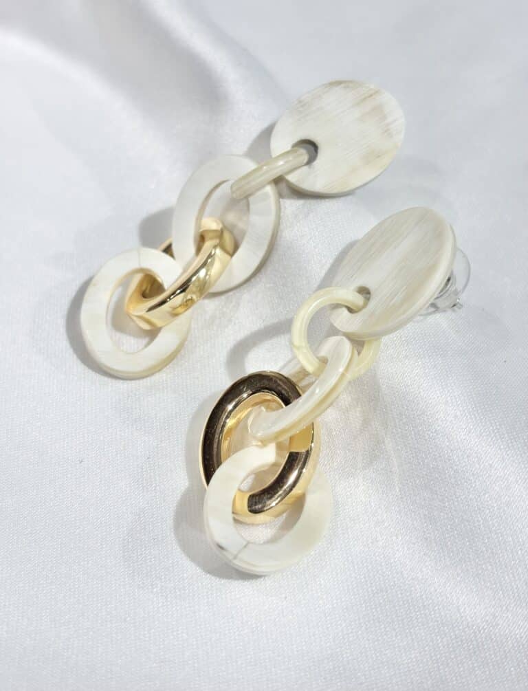 boucles d'oreilles soyang corne sohaia bijoux