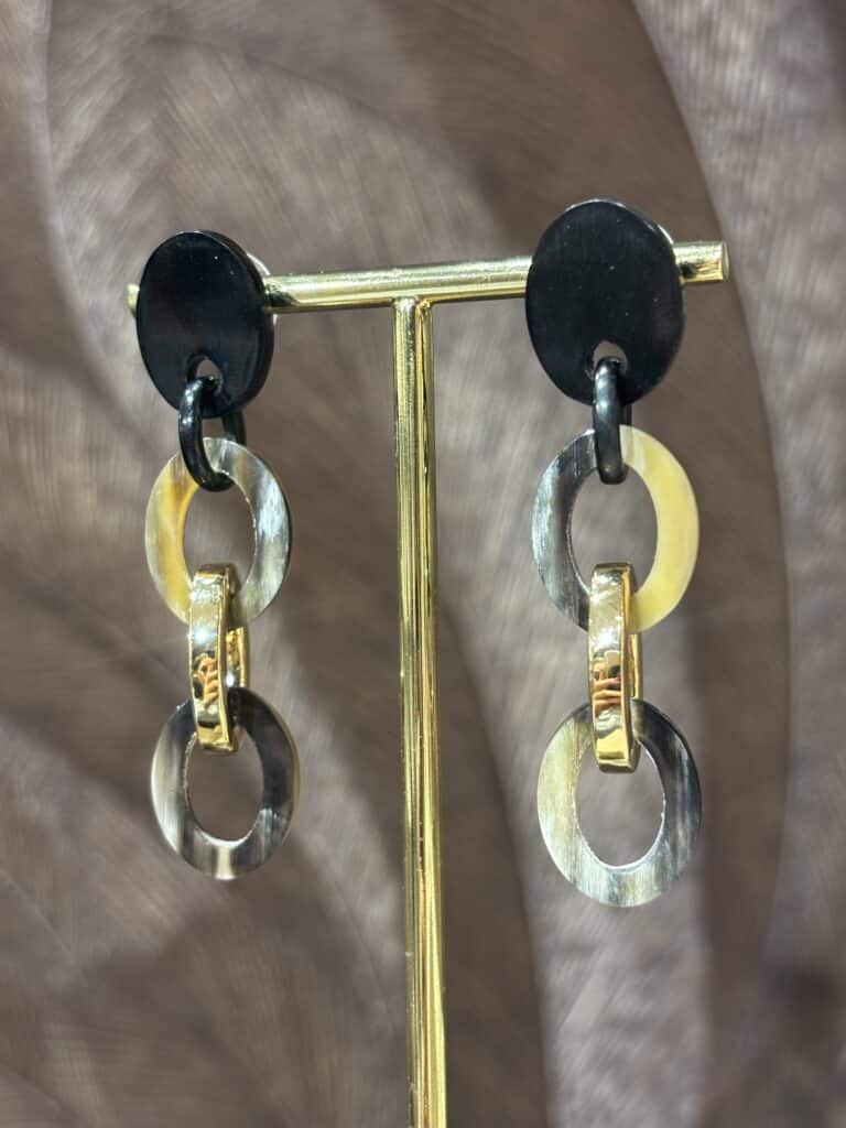 boucles d'oreilles soyang corne sohaia bijoux