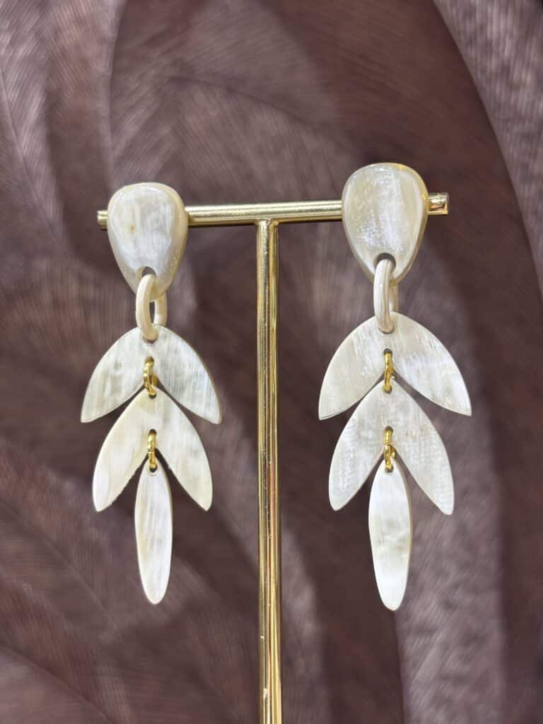 boucles d'oreilles soyang corne sohaia bijoux