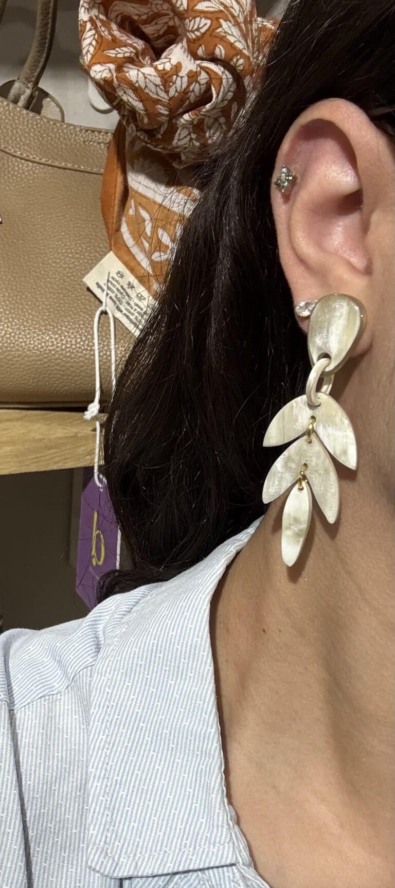 boucles d'oreilles soyang corne sohaia bijoux