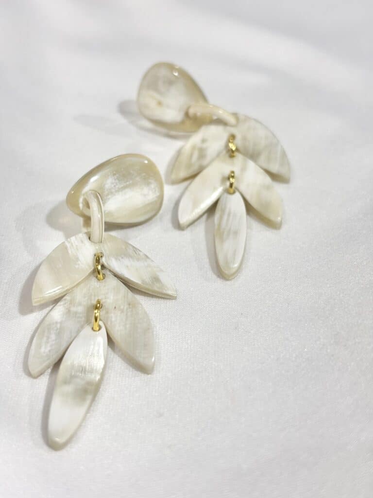 boucles d'oreilles soyang corne sohaia bijoux