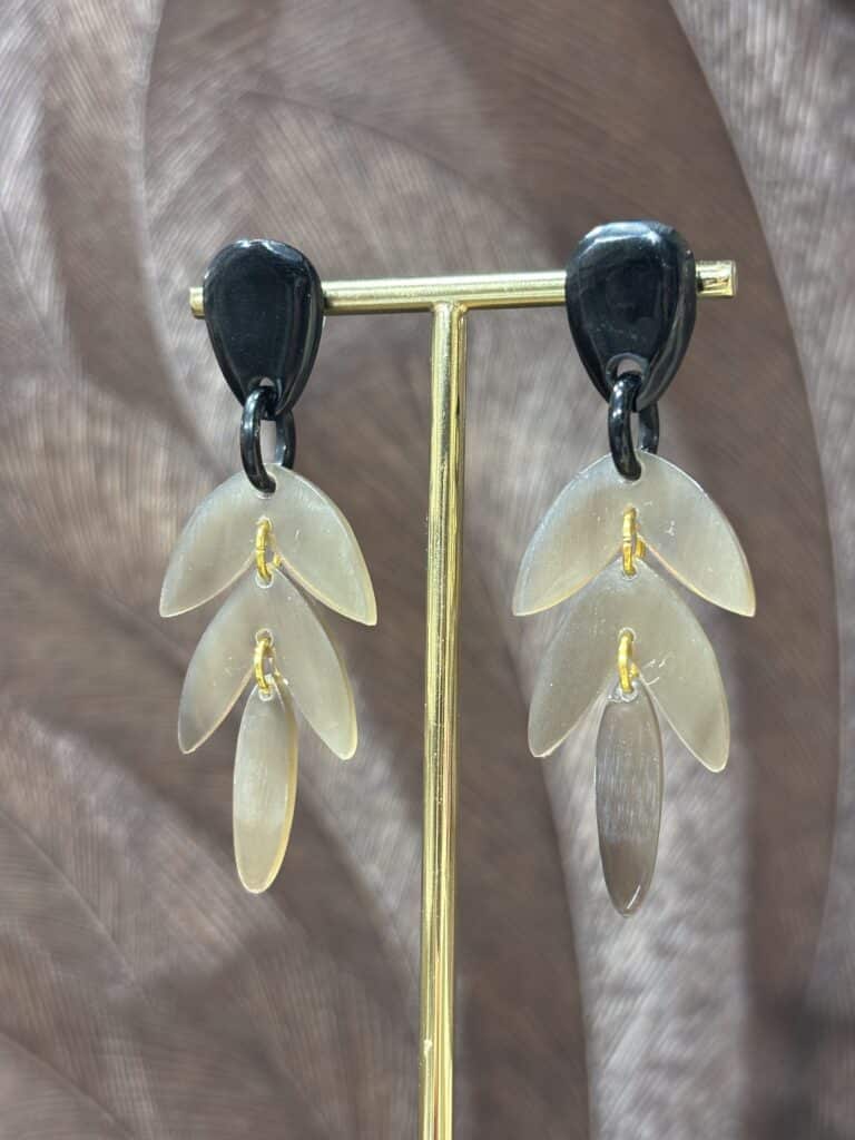 boucles d'oreilles soyang corne sohaia bijoux