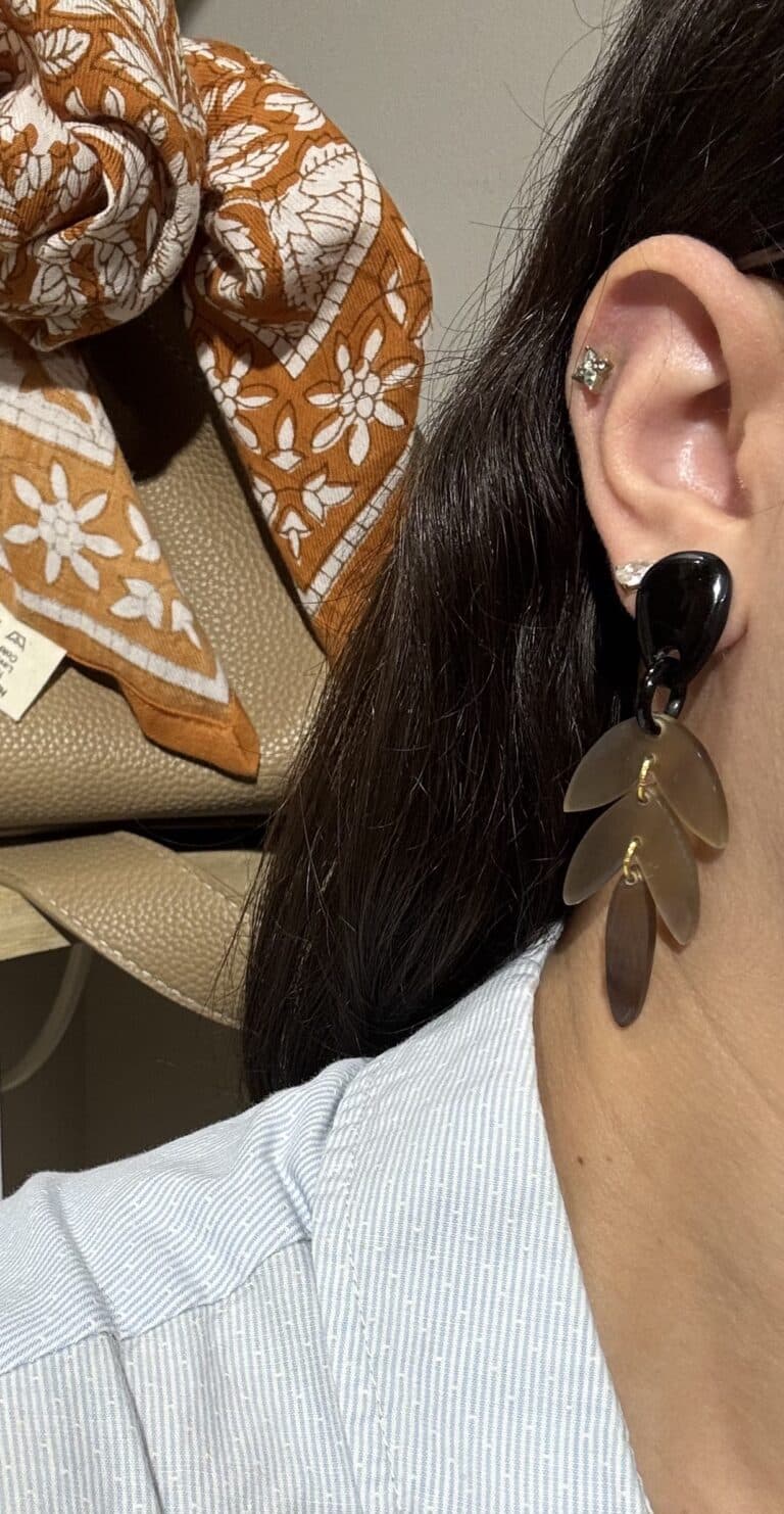 boucles d'oreilles soyang corne sohaia bijoux