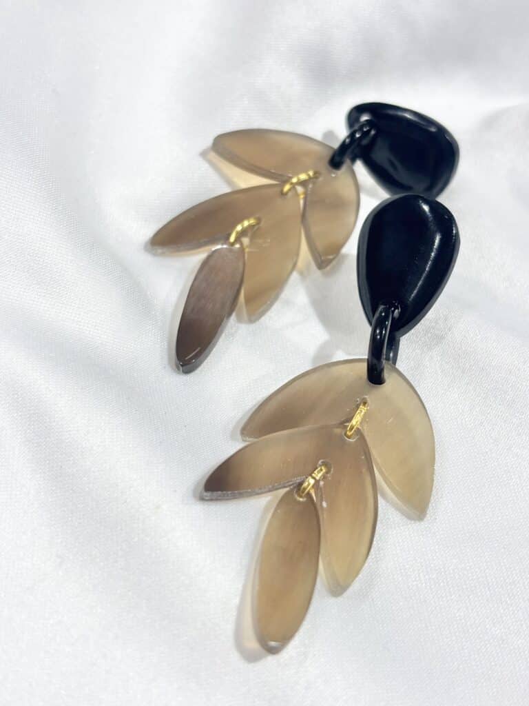 boucles d'oreilles soyang corne sohaia bijoux