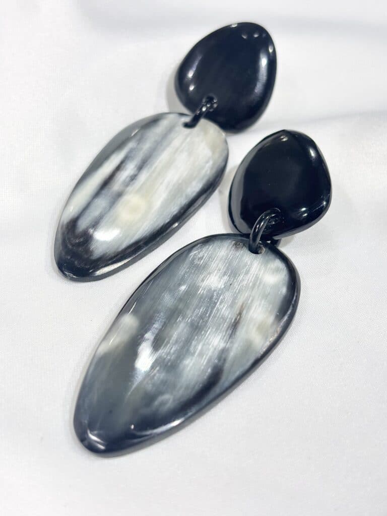 boucles d'oreilles soyang corne sohaia bijoux