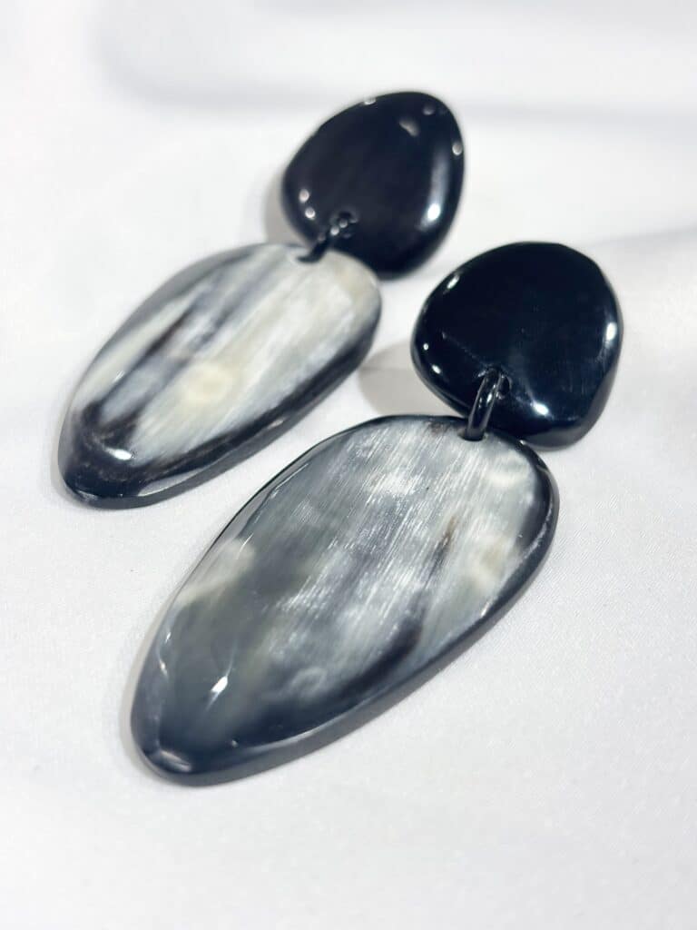 boucles d'oreilles soyang corne sohaia bijoux