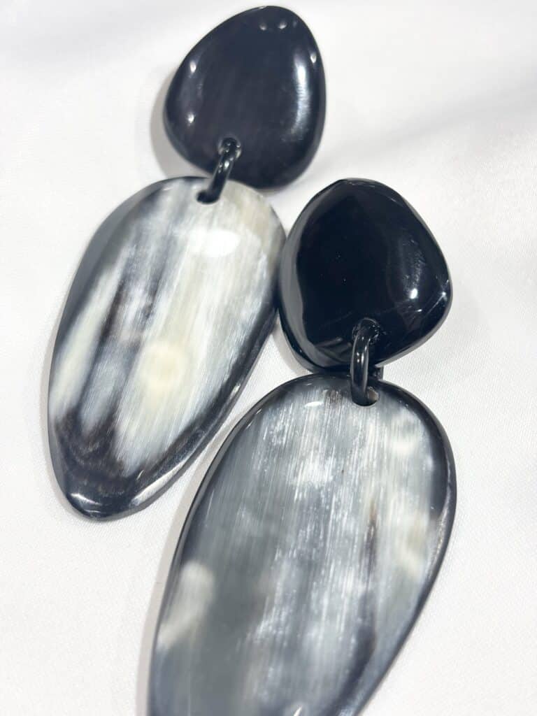 boucles d'oreilles soyang corne sohaia bijoux