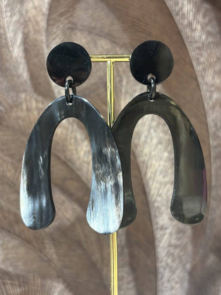 boucles d'oreilles soyang corne sohaia bijoux