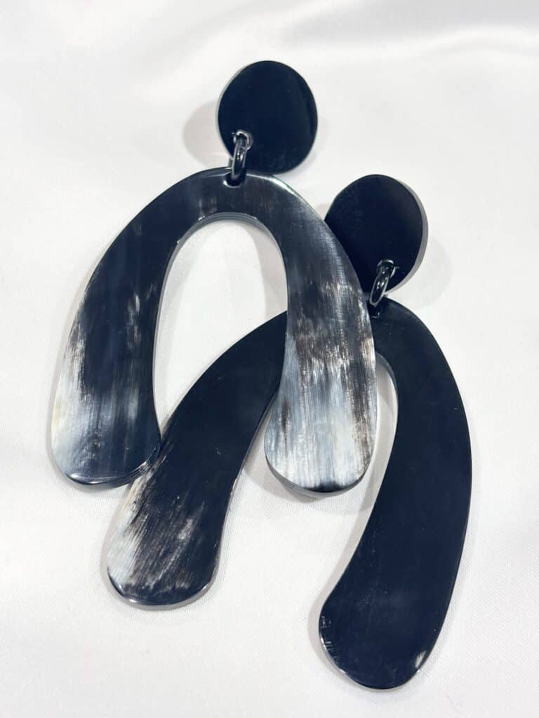 boucles d'oreilles soyang corne sohaia bijoux