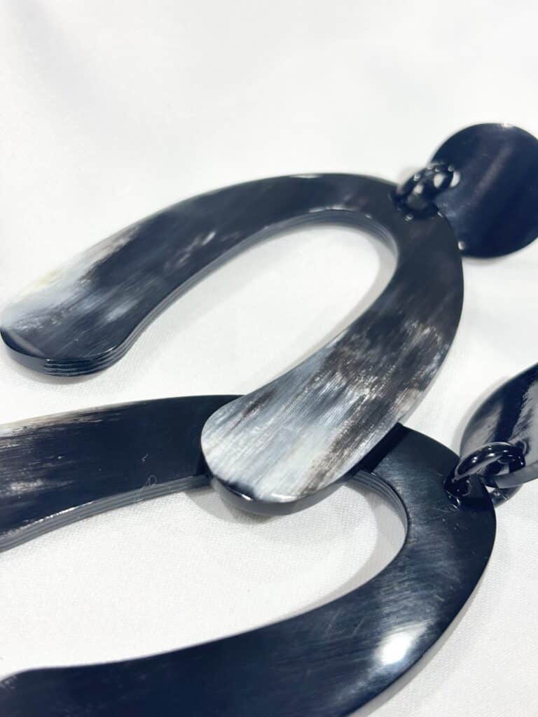 boucles d'oreilles soyang corne sohaia bijoux