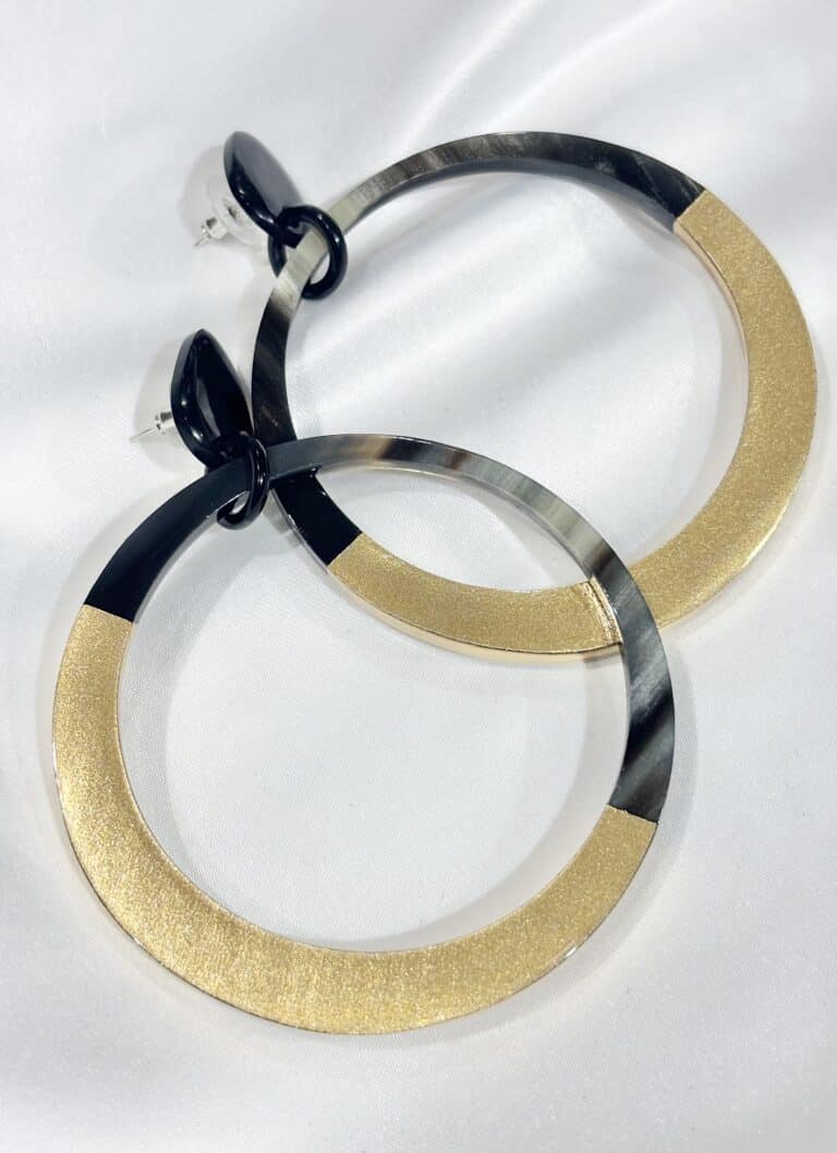boucles d'oreilles soyang corne sohaia bijoux