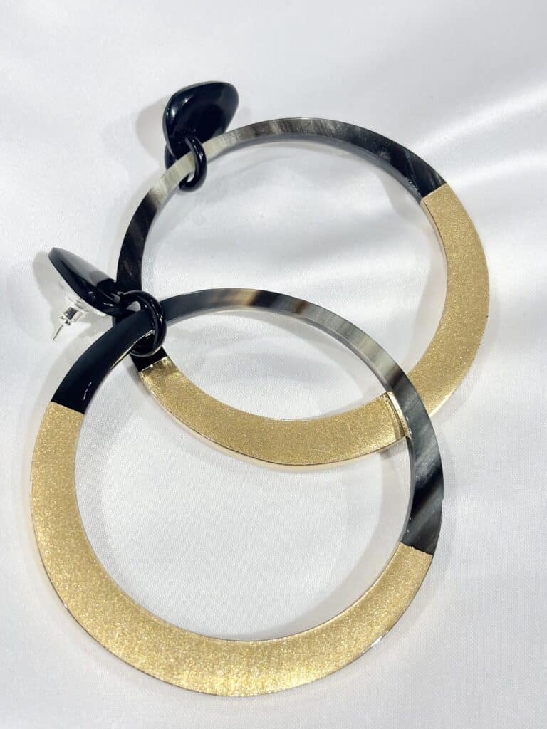 boucles d'oreilles soyang corne sohaia bijoux
