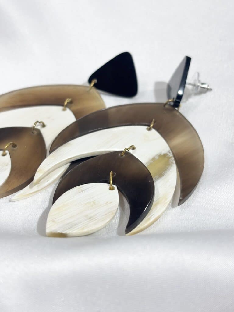 boucles d'oreilles soyang corne sohaia bijoux