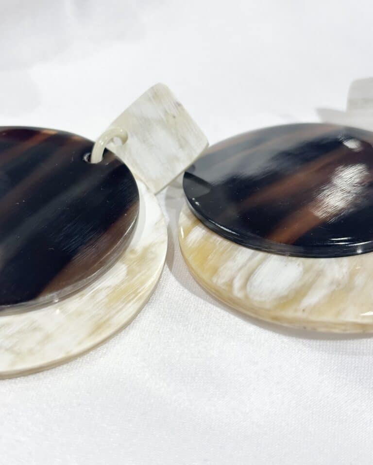 boucles d'oreilles soyang corne sohaia bijoux