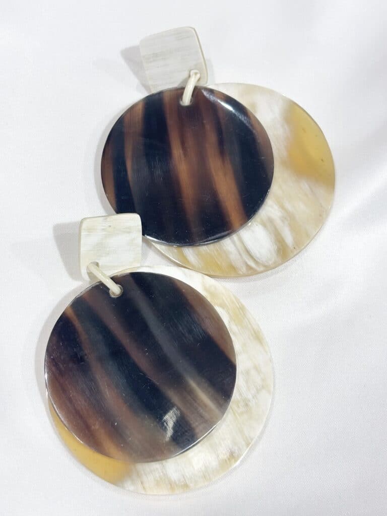 boucles d'oreilles soyang corne sohaia bijoux