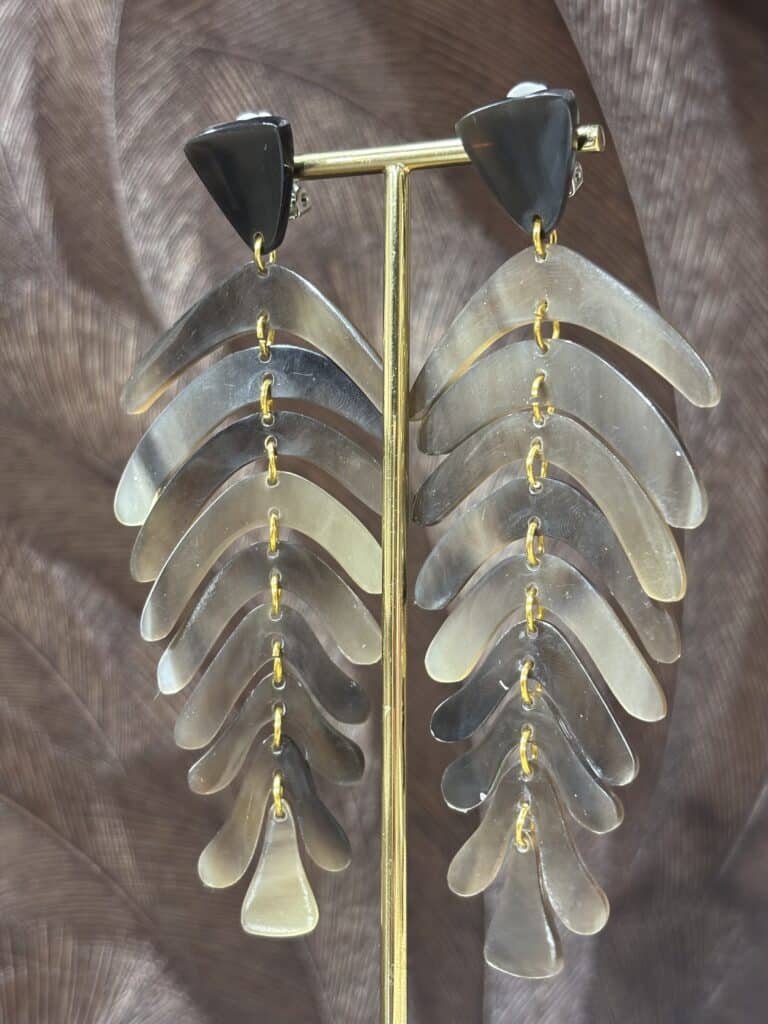 boucles d'oreilles soyang corne sohaia bijoux