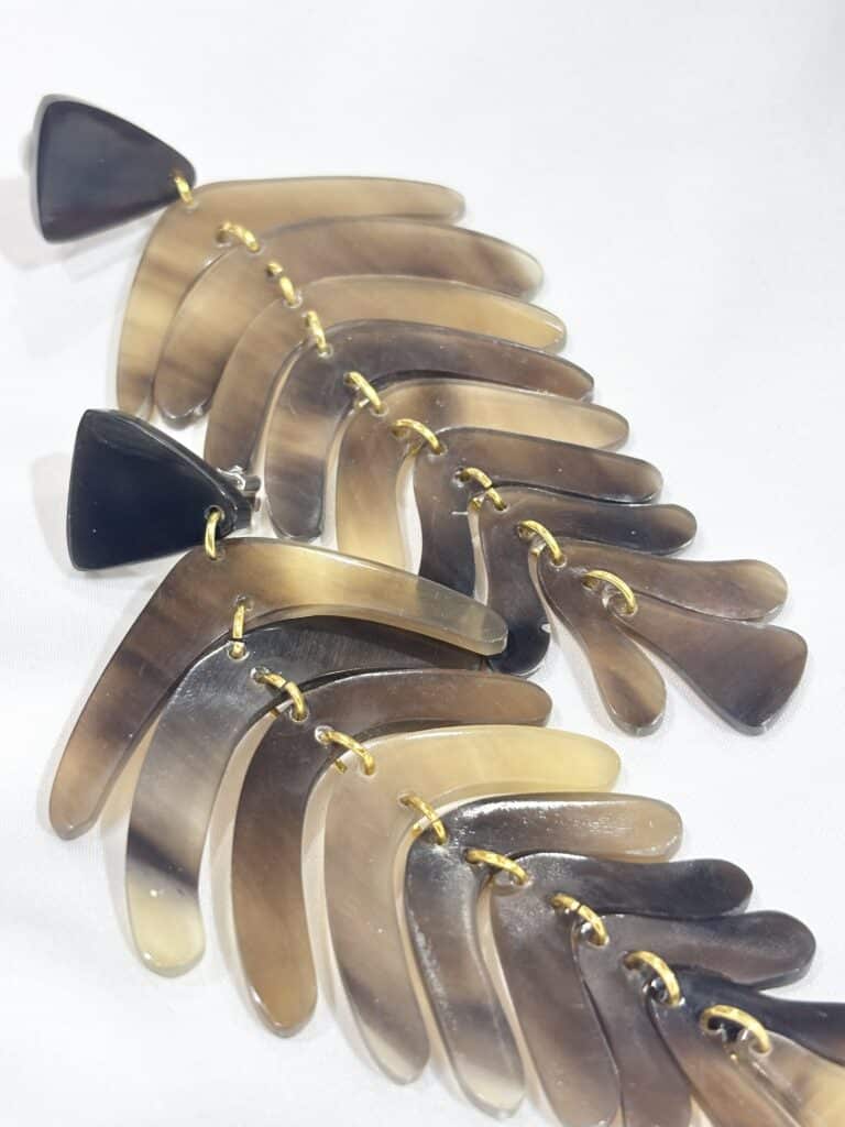 boucles d'oreilles soyang corne sohaia bijoux