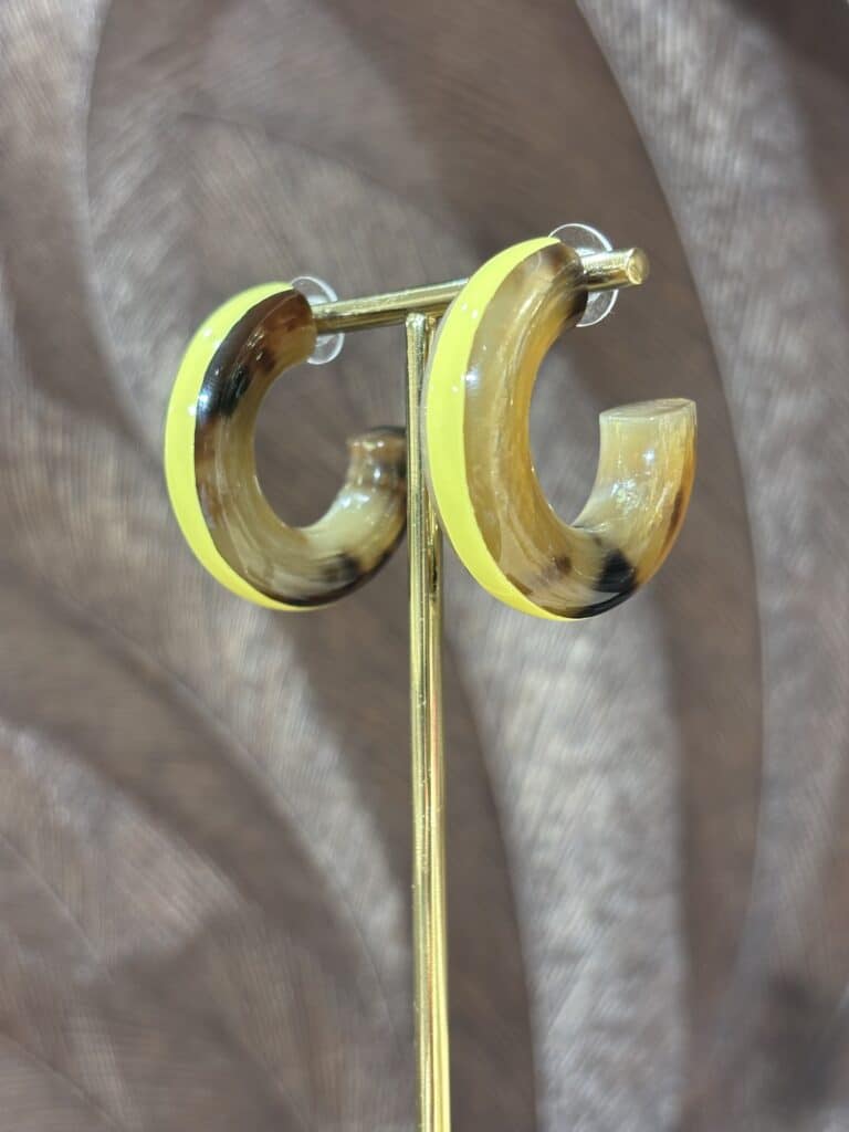 boucles d'oreilles soyang corne sohaia bijoux