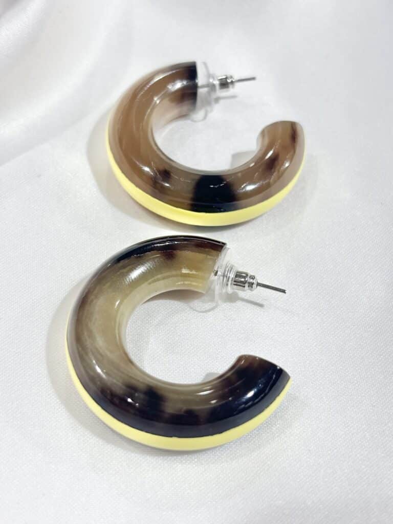 boucles d'oreilles soyang corne sohaia bijoux