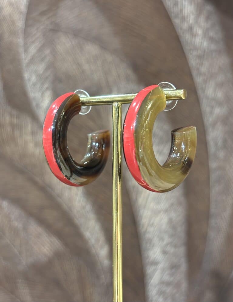 boucles d'oreilles soyang corne sohaia bijoux