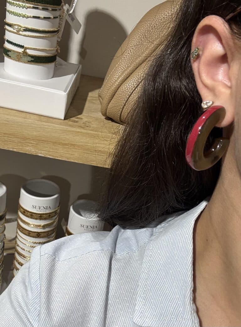 boucles d'oreilles soyang corne sohaia bijoux