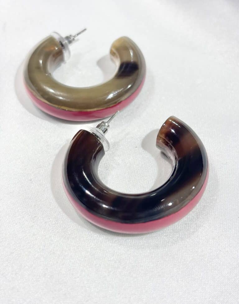 boucles d'oreilles soyang corne sohaia bijoux