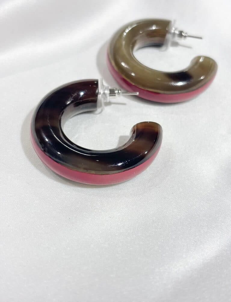 boucles d'oreilles soyang corne sohaia bijoux