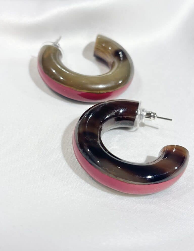 boucles d'oreilles soyang corne sohaia bijoux