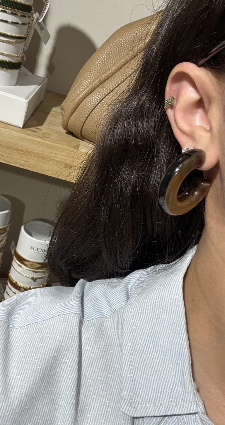 boucles d'oreilles soyang corne sohaia bijoux
