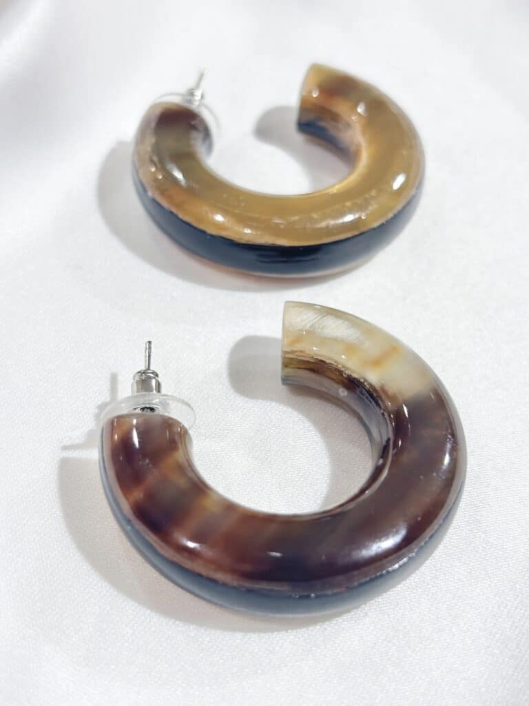 boucles d'oreilles soyang corne sohaia bijoux