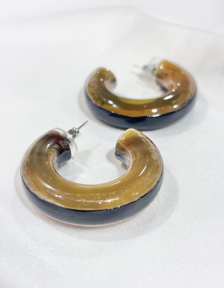 boucles d'oreilles soyang corne sohaia bijoux