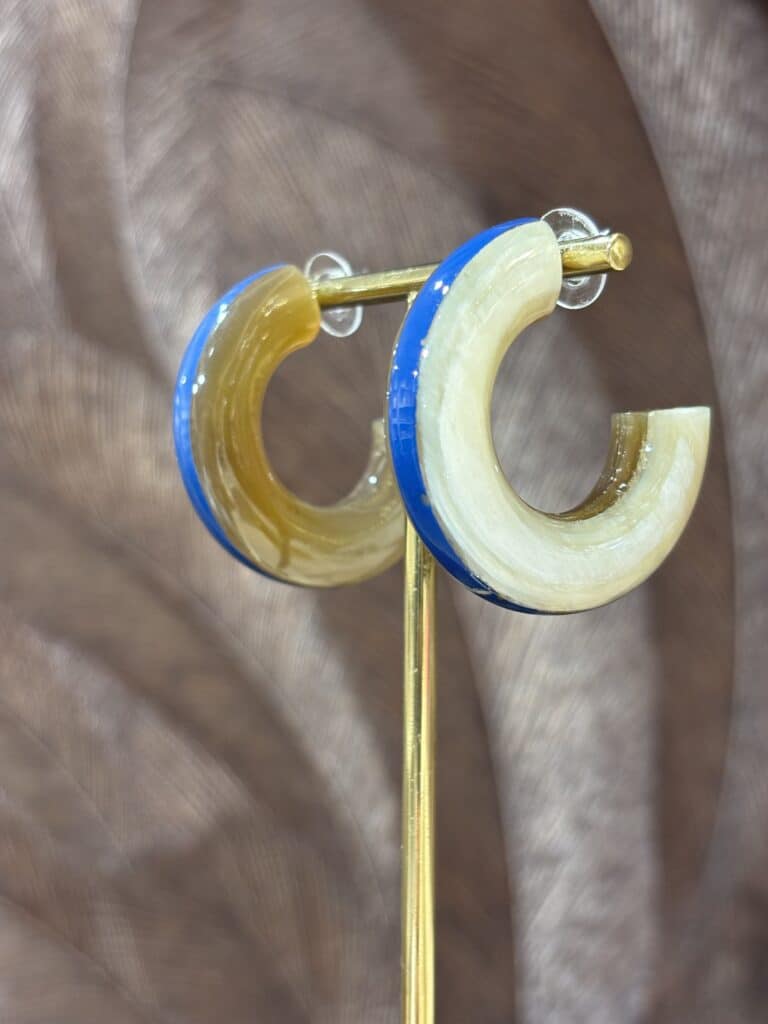 boucles d'oreilles soyang corne sohaia bijoux