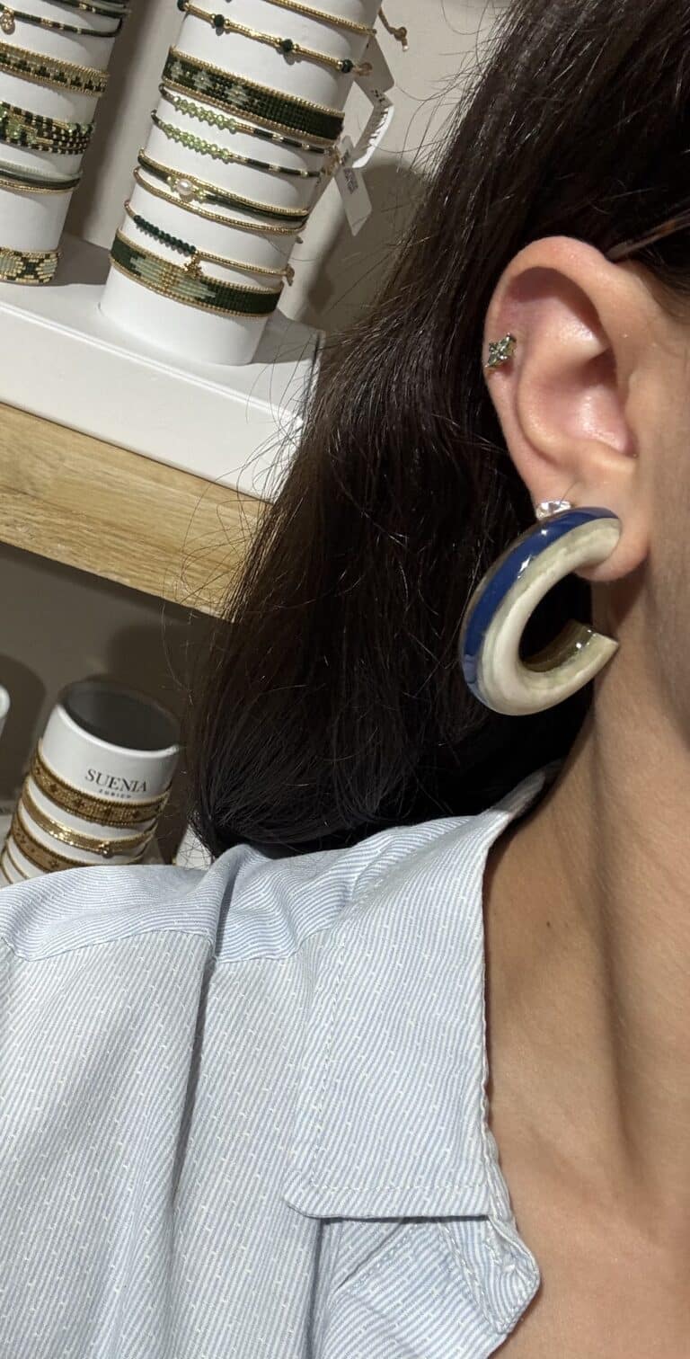boucles d'oreilles soyang corne sohaia bijoux