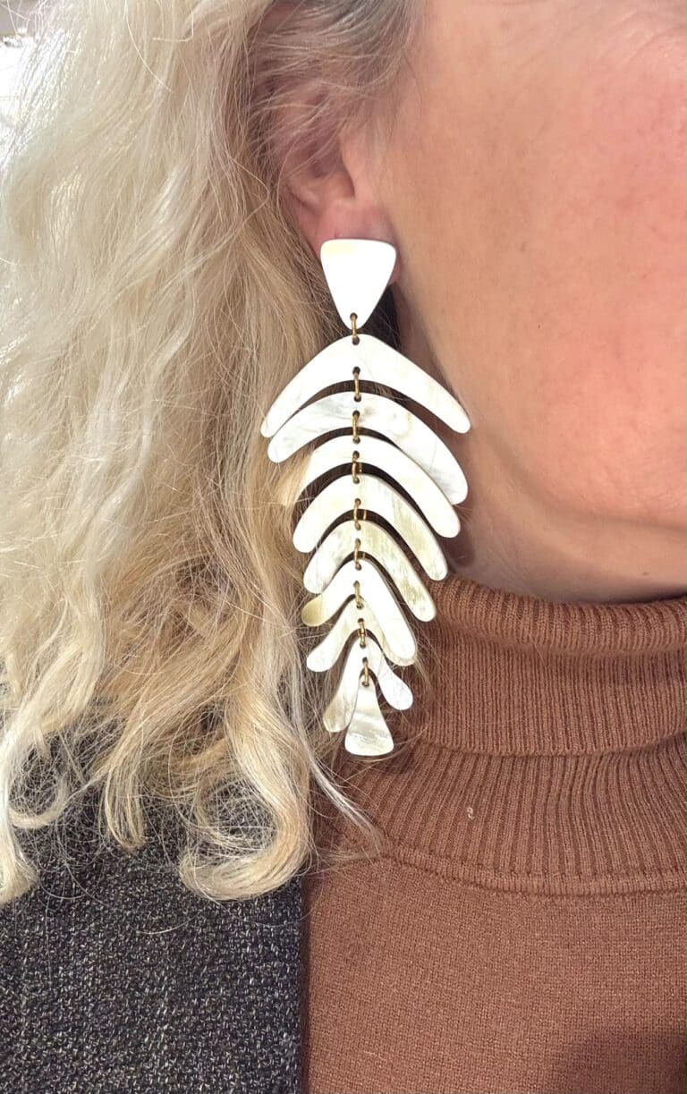 boucles d'oreilles soyang poissons corne sohaia bijoux