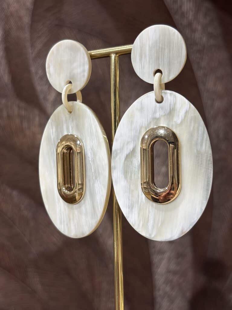 boucles d'oreilles soyang corne sohaia bijoux