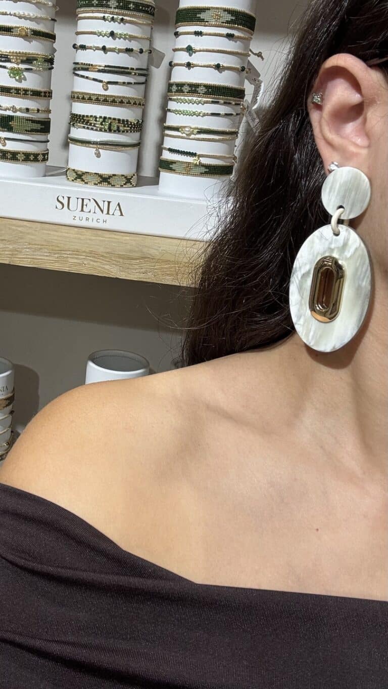 boucles d'oreilles soyang corne sohaia bijoux