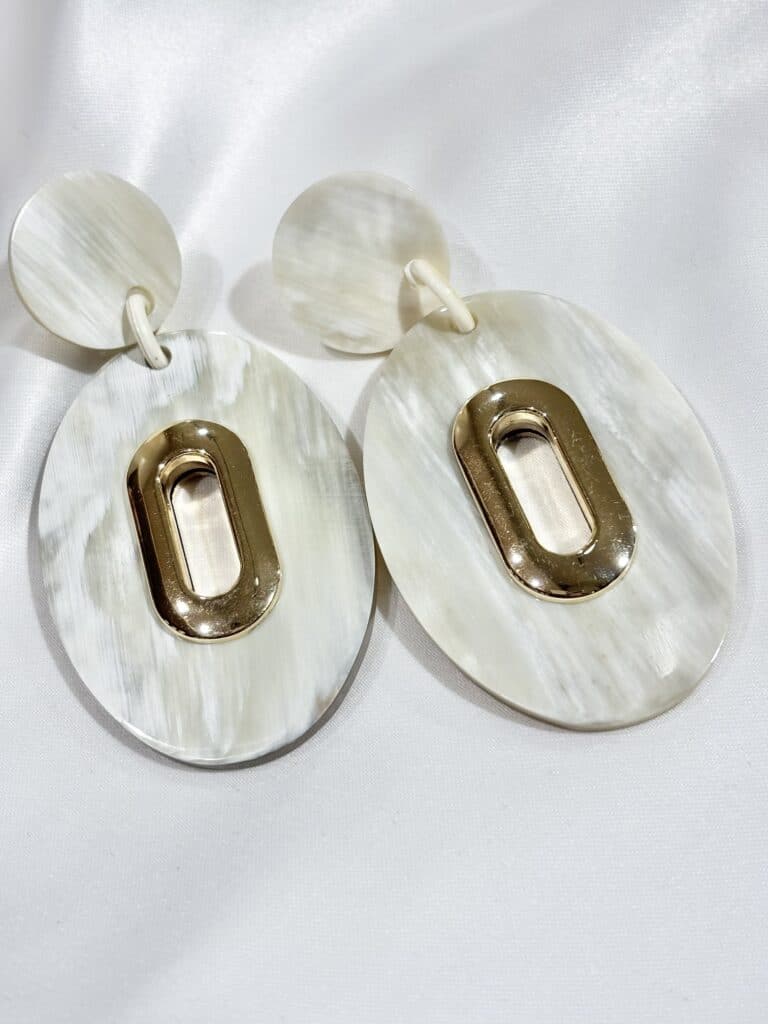 boucles d'oreilles soyang corne sohaia bijoux